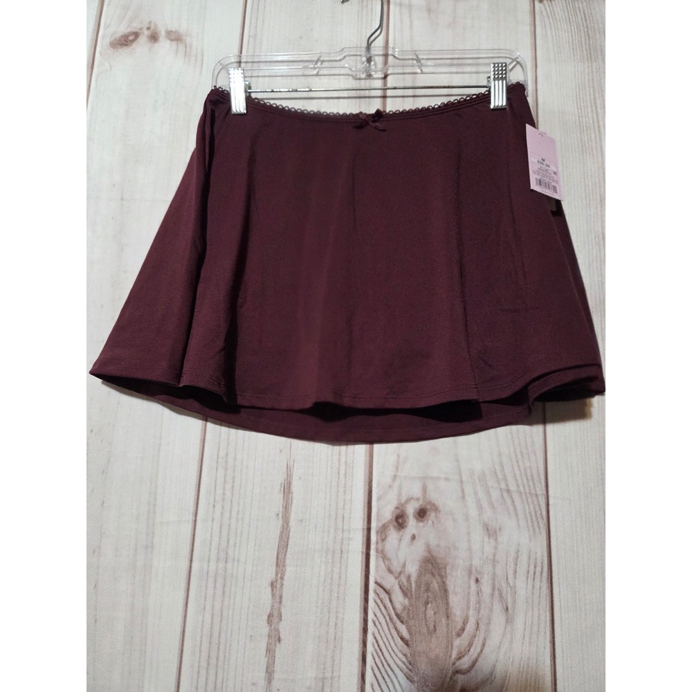 Wild Fable Burgundy Seamless Skort Romper‎ Mini Skirt Size M New